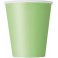 8 LIME GREEN 9OZ CUPS