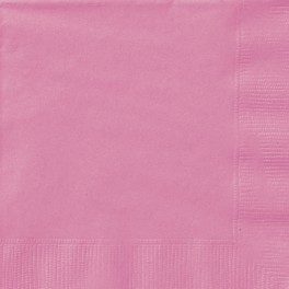 20 HOT PINK BEVERAGE NAPKINS