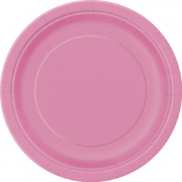 8 HOT PINK 7'' PLATES