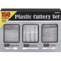 150 PC CLEAR CUTLERY BOX ASST.