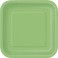 14 LIME GREEN 9" SQUARE PLATES
