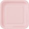 16 PASTEL PINK 7" SQUARE PLTE