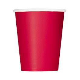 14 RUBY RED 9 OZ. CUPS