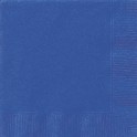 20 ROYAL BLUE BEVERAGE NAPKINS