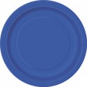 8 ROYAL BLUE 7'' PLATES