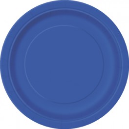 8 ROYAL BLUE 9'' PLATES