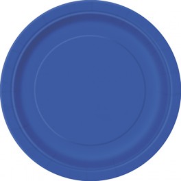 20 ROYAL BLUE 7'' PLATES
