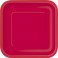 14 RUBY RED 9" SQUARE PLTS