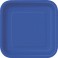 16 ROYAL BLUE 7" SQUARE PLATES