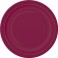 8 BURGUNDY 9'' PLATES