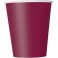 8 BURGUNDY 9OZ. CUPS