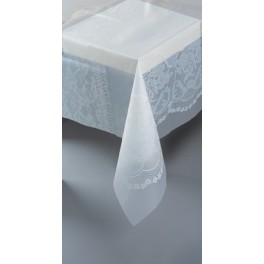 WHITE LACE BASIC TABLECOVER