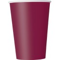 10 BURGUNDY 12 OZ CUPS