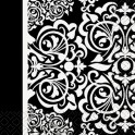 24 B/W DAMASK BEV NAP(PZ)
