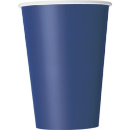 10 NAVY BLUE 12 OZ CUPS