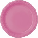 12 7" PLASTC PLATES-BRIGHT PNK