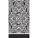 24 B/W DAMASK GUEST NAP(PZ)