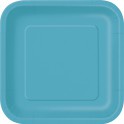12 CRBBN TEAL 7" SQR PLT (PZ)