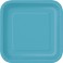 12 CRBBN TEAL 7" SQR PLT (PZ)