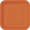 12 PMPKN ORANGE 7" SQR PLT(PZ)