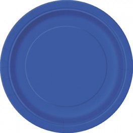16 ROYAL BLUE 9" PLATES