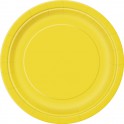 16 SUNFLOWER YELLOW 9" PLATES