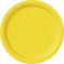 20 SUNFLOWER YELLOW 7'' PLATES