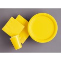 20 SUNFLOWER YELLOW 9'' PLATES