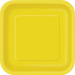 14 SNFLWR YELLOW 9" SQUARE PLT