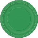 8 EMERALD GREEN 7" PLATES