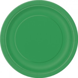 8 EMERALD GREEN 7" PLATES