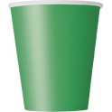 8 EMERALD GREEN 9 OZ CUPS