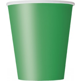 8 EMERALD GREEN 9 OZ CUPS