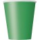 8 EMERALD GREEN 9 OZ CUPS