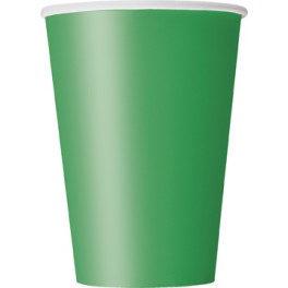 10 EMERALD GREEN 12 OZ CUPS