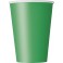 10 EMERALD GREEN 12 OZ CUPS