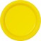 12 7" PLASTIC PLATES-YELLOW