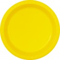 6 10" PLSTC PLTES SUNFLR YELLW