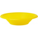 8 PLASTIC BOWLS-YELLOW