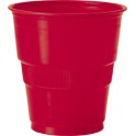 12 9 OZ PLASTIC CUPS-RUBY RED