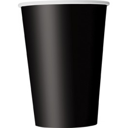 10 MIDNIGHT BLACK  12 OZ CUPS
