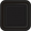 16 MIDNTE BLACK 7" SQUARE PLTE