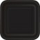 16 MIDNTE BLACK 7" SQUARE PLTE