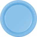 12 7" PLASTIC PLATES-BABY BLUE