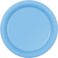 12 7" PLASTIC PLATES-BABY BLUE
