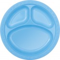 6 10" CMPRTMNT PLATES-BBY BLUE