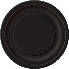 20 MIDNIGHT BLACK 9'' PLATES