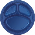 6 10" CMPRTMNT PLATES-NVY BLUE
