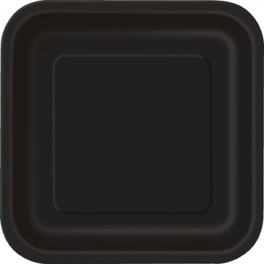 14 MIDNIGHT BLACK 9" SQUARE PL