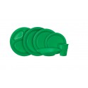 8 9" PLSTIC PLATES-EMERALD GRN